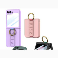 Samsung Zflip4 Matte Defender Case With Stylish Ring - Brand New