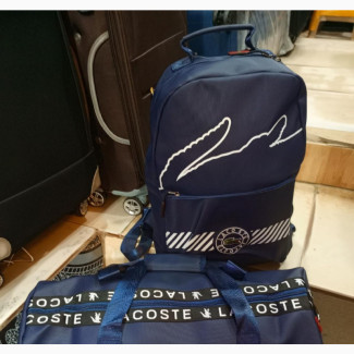 Lacoste Duffle Bag and Backpack