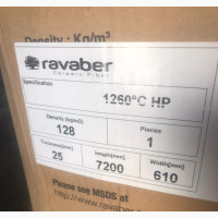 Ceramic Fiber Blanket 7.2mx0.61mx25mm