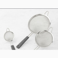 Stainless Steel Sieve Fine Mesh, Food Strainer - Set of 3