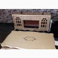 Quality Royal Fire Plate Tv Shelve With Center Table