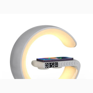 Wireless Bedside Charger+Bluetooth Speaker+Clock