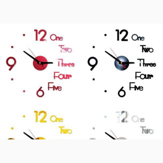Brand New 40cm/16#039;#039; Frameless DIY Modern 3D Wall Clock
