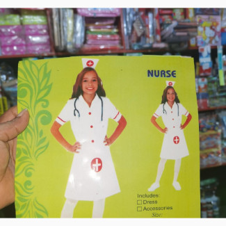 Nurse Costume - Gown Style for Girls (2-7 Years)