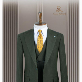 Stylish Army Green 3pcs Turkey Suit