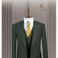 Stylish Army Green 3pcs Turkey Suit