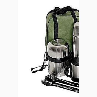 5 in 1 Vacuum Food Container, Flask, Mug, Fork Spoon Set