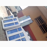 Casement Windows With Blue Glass
