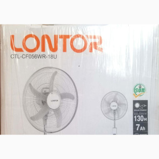 18 Lontor Rechargeable Standing Fan With Light