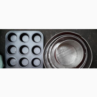 Muffin and Cake Baking Pans - Pre-owned