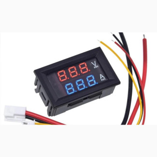 DC 0-100v 10A Digital Voltmeter Ammeter Dual Display
