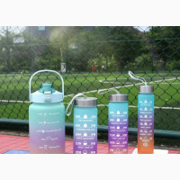Motivational Sticker Water Bottle - 4 in 1