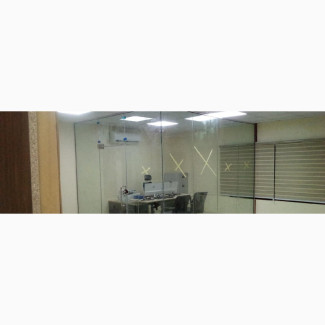 Office Frameless Glass Partition