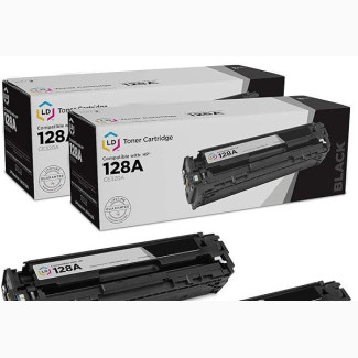 HP 128a Toner Cartridge Set -Cyan +Magenta +Yellow Black