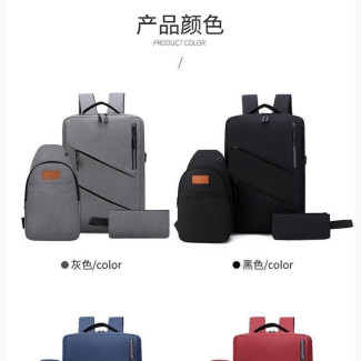 3in1 Quality Laptop Bag Double Zipper Front