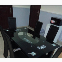 6-Seater Tered Glass Dining