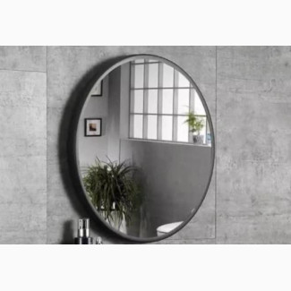 Black Executive Mirror With Shelve