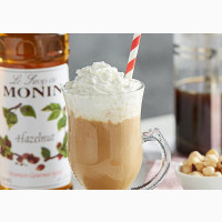 Monin Premium Hazelnut Flavoring Syrup for Coffee