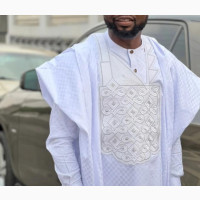White Agbada for Real Men