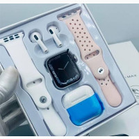 Smart Watch T55 Pro Max With Earbud Extra Strap Series 7