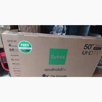 Syinix 50 Inches Android TV with Ok Google Voice Control