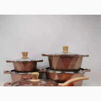 5set Ceramic Copper Cookware