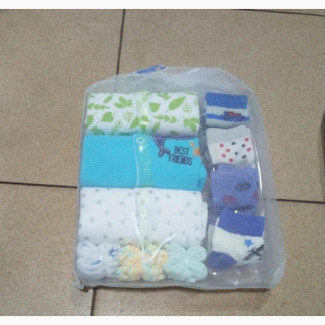 Baby 3 Sleep Suit, 3 Face Towels, 4socks 10 Pcs