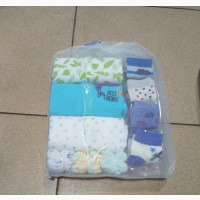 Baby 3 Sleep Suit, 3 Face Towels, 4socks 10 Pcs