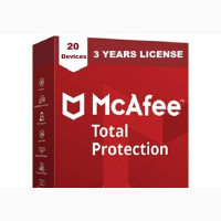 McAfee Total Protection 2021-20 Device -3 Years License