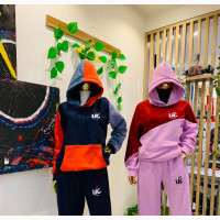 UC Brand Patch-Work Hoodie-Jogger Set