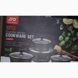 JIO ORIGINAL J0410 10pcs Granite Series Cookware Set