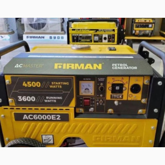 FIRMAN AC6000E2 Automatic Generator - Brand New