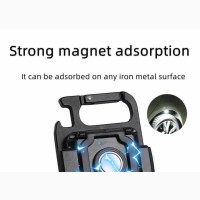 Portable Magntic Mini Keychain COB Light Flashlight Torch