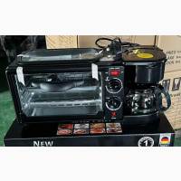 3in1 Silver Crest Break Fast Maker.Oven, Griller Coffee Maker