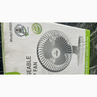 Rechargeable Desktop Fan