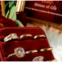 Stainless Steel Couple Rings Set