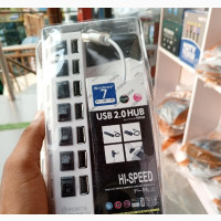 USB 2.0 Hub with 7 Ports and On/Off Switches