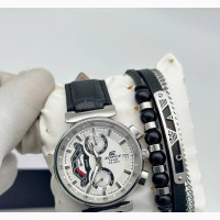 Edifice Casio Leather Watch