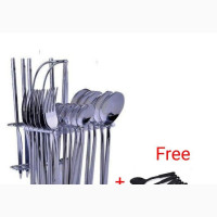 24pcs Cutlery Set With Non Stick Spoon Set