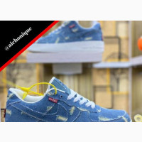 Nike Air Force 1 Jeans Sneakers. White Sole