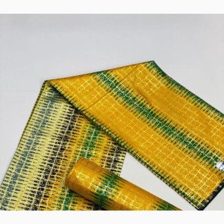 Kente Gold Fabric - Vibrant, Elegant, and Classy