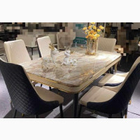New Design Imported Dining Table by 6 Chairs