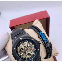 Hublot Automatic Watch 5 Year#039;s Warranty With Free Bangle