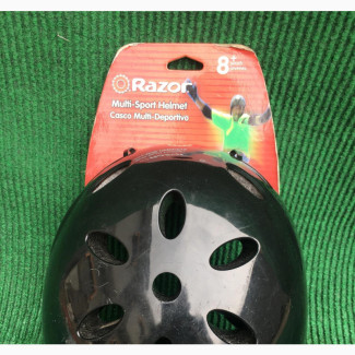 Razor V17 Multi-Sport Child#039;s Helmet, Glossy Black
