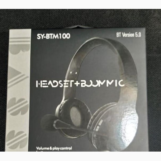 SY-BTM100 Headphone Wireless Headset With Boom Mic