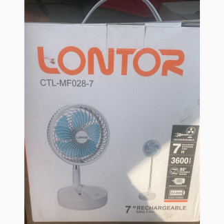 LONTOR 7 Rechargeable Mini Fan - Stay Cool Anywhere