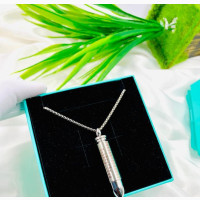 Stylish Male Steel Bullet Pendant Necklace