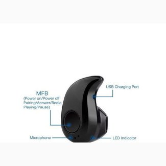 S530 Mini Bluetooth Headphones 3 Hole Wireless Micro