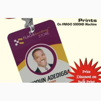 Plastic Identity Card Design Print on Fargo Hdp5000 Machine