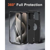 Rugged defender case for Apple iphone 16 Pro max